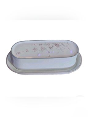 Wood Stock by Noritake Butter Dish w/lid ~DISCONTINUED PIECE~